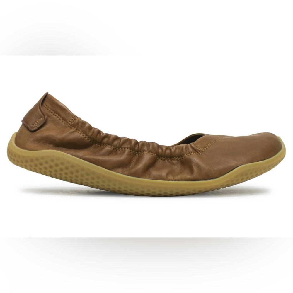 Vivo Barefoot Women's Brown Leather Slip-On Ballet Flat - Picture 4 of 6